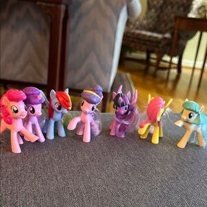 My Little Pony McDonald’s toys, all 8 ponies with combs, 2016